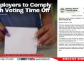 Employers to Comply with Voting Time Off