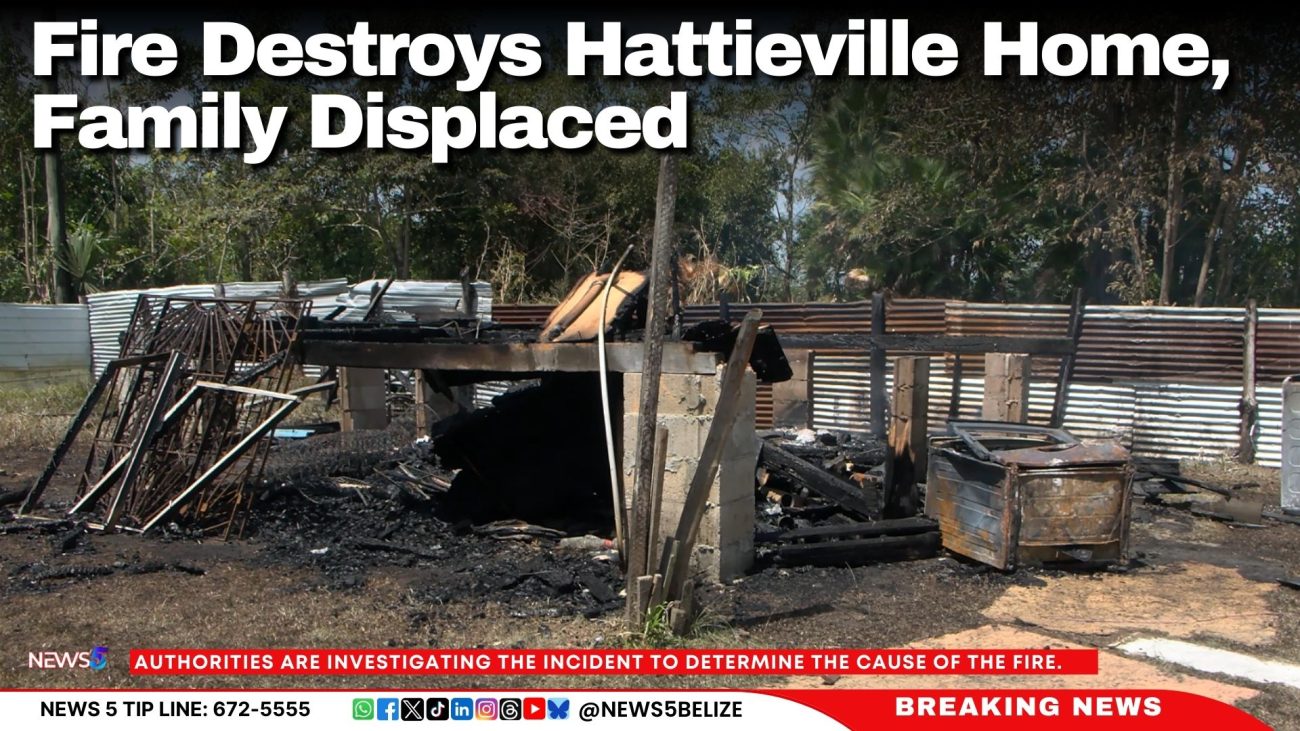 Fire Destroys Hattieville Home, Family Displaced