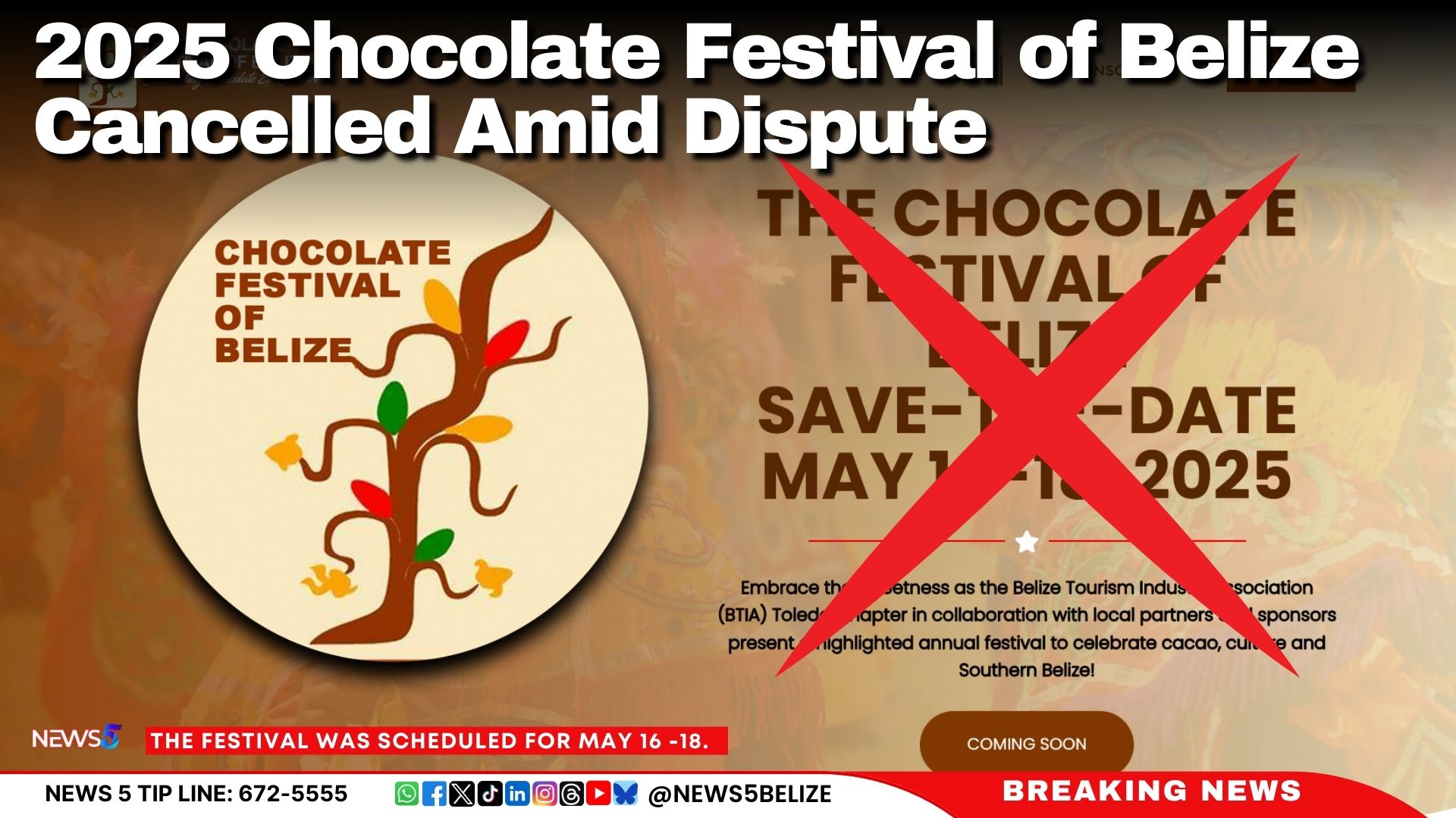 2025 Chocolate Festival of Belize Cancelled Amid Dispute