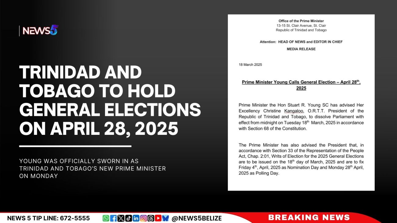 Trinidad and Tobago to Hold General Elections on April 28, 2025