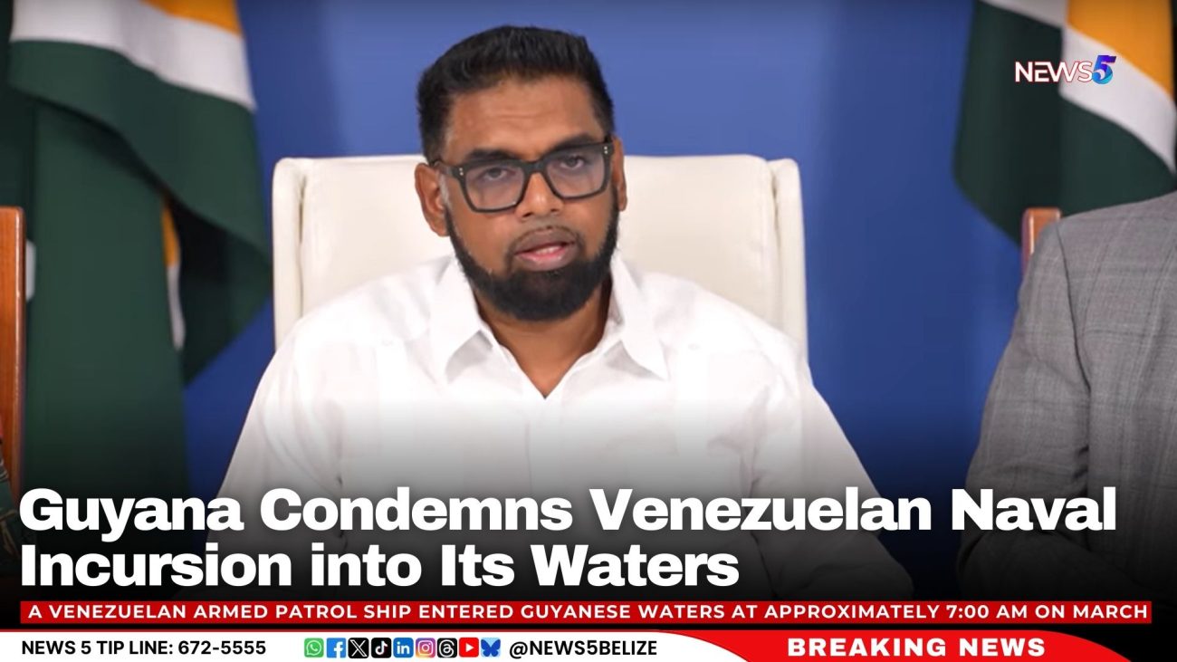 Guyana Condemns Venezuelan Naval Incursion into Its Waters