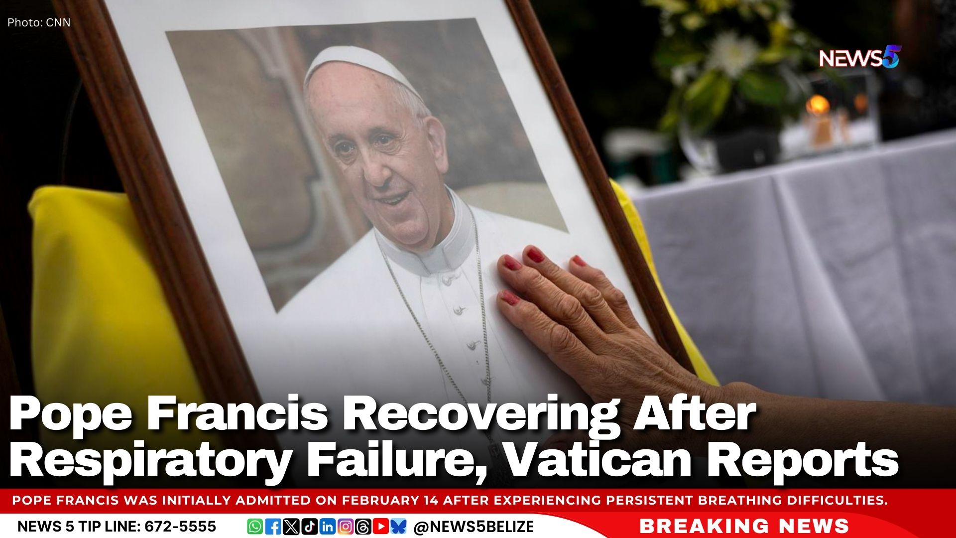 Pope Francis Recovering After Respiratory Failure, Vatican Reports