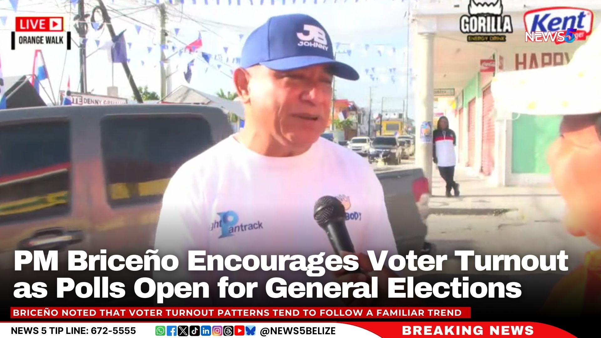 PM Briceño Encourages Voter Turnout as Polls Open for General Elections