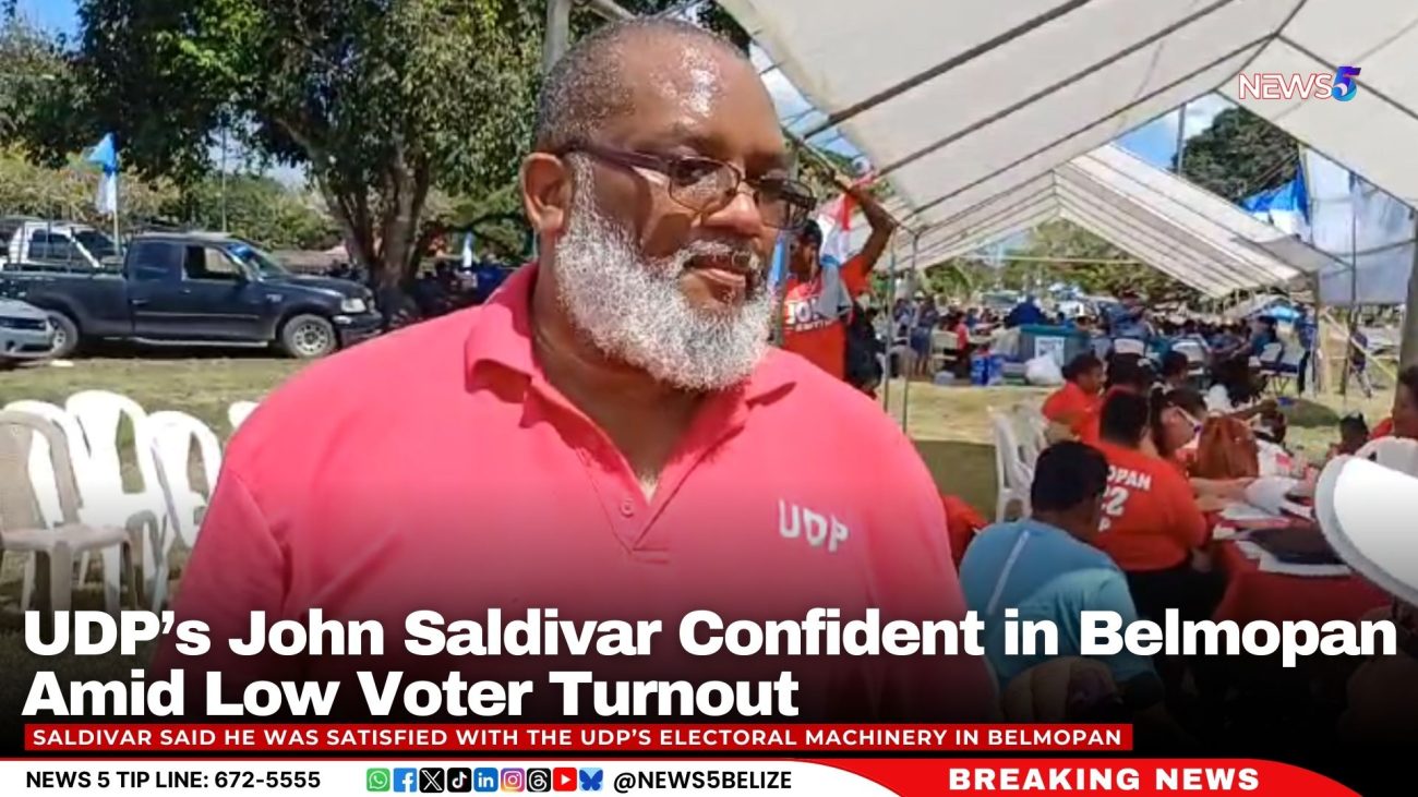 UDP’s John Saldivar Confident in Belmopan Amid Low Voter Turnout