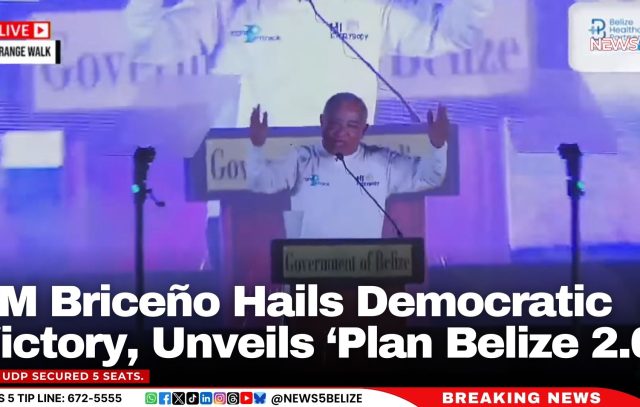 PM Briceño Hails Democratic Victory, Unveils ‘Plan Belize 2.0