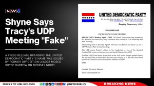 Shyne Says Tracy’s UDP Meeting “Fake”