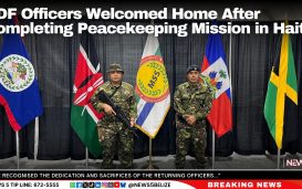 BDF Officers Welcomed Home After Completing Peacekeeping Mission in Haiti