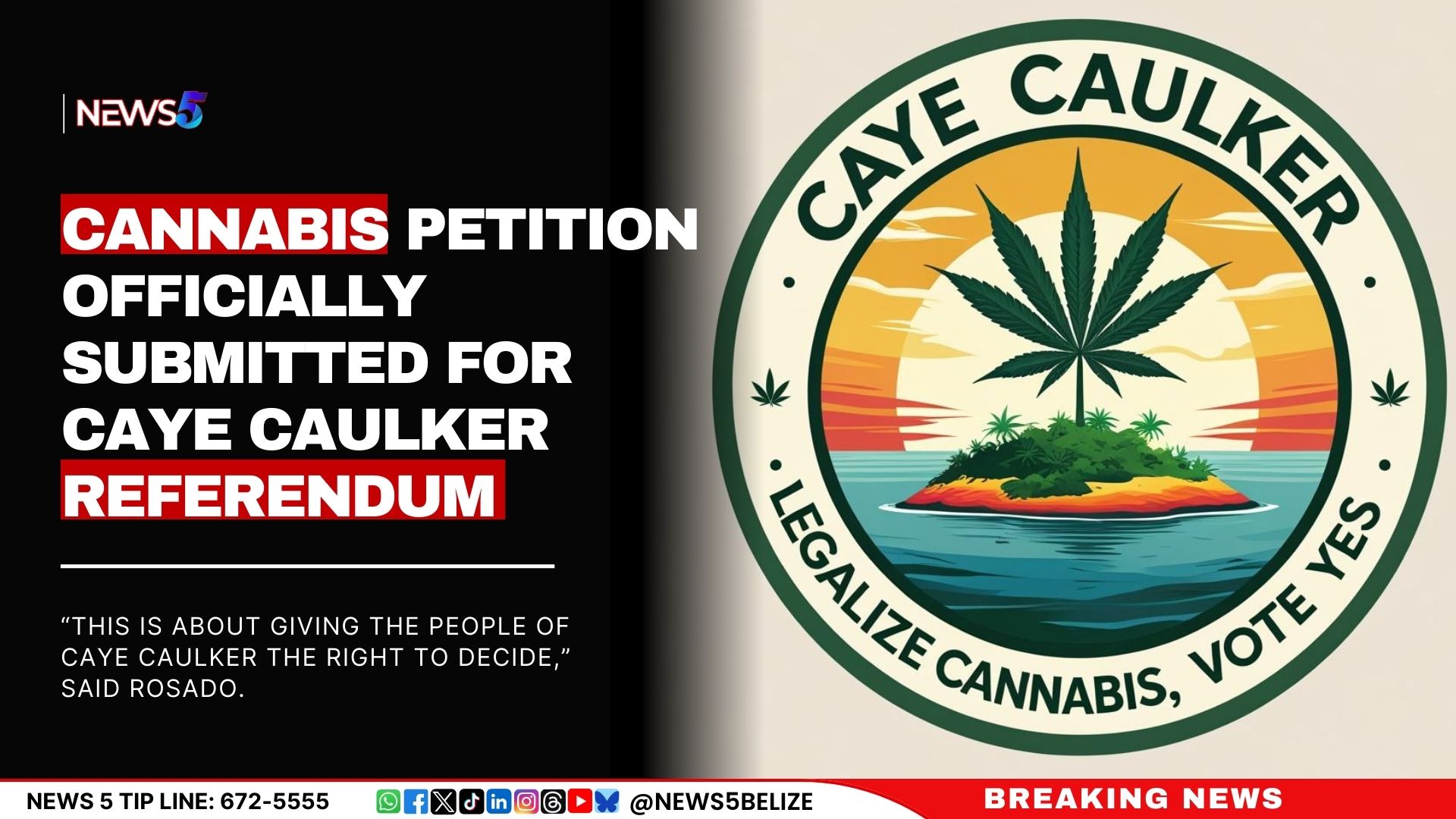 Cannabis Petition Officially Submitted For Caye Caulker Referendum