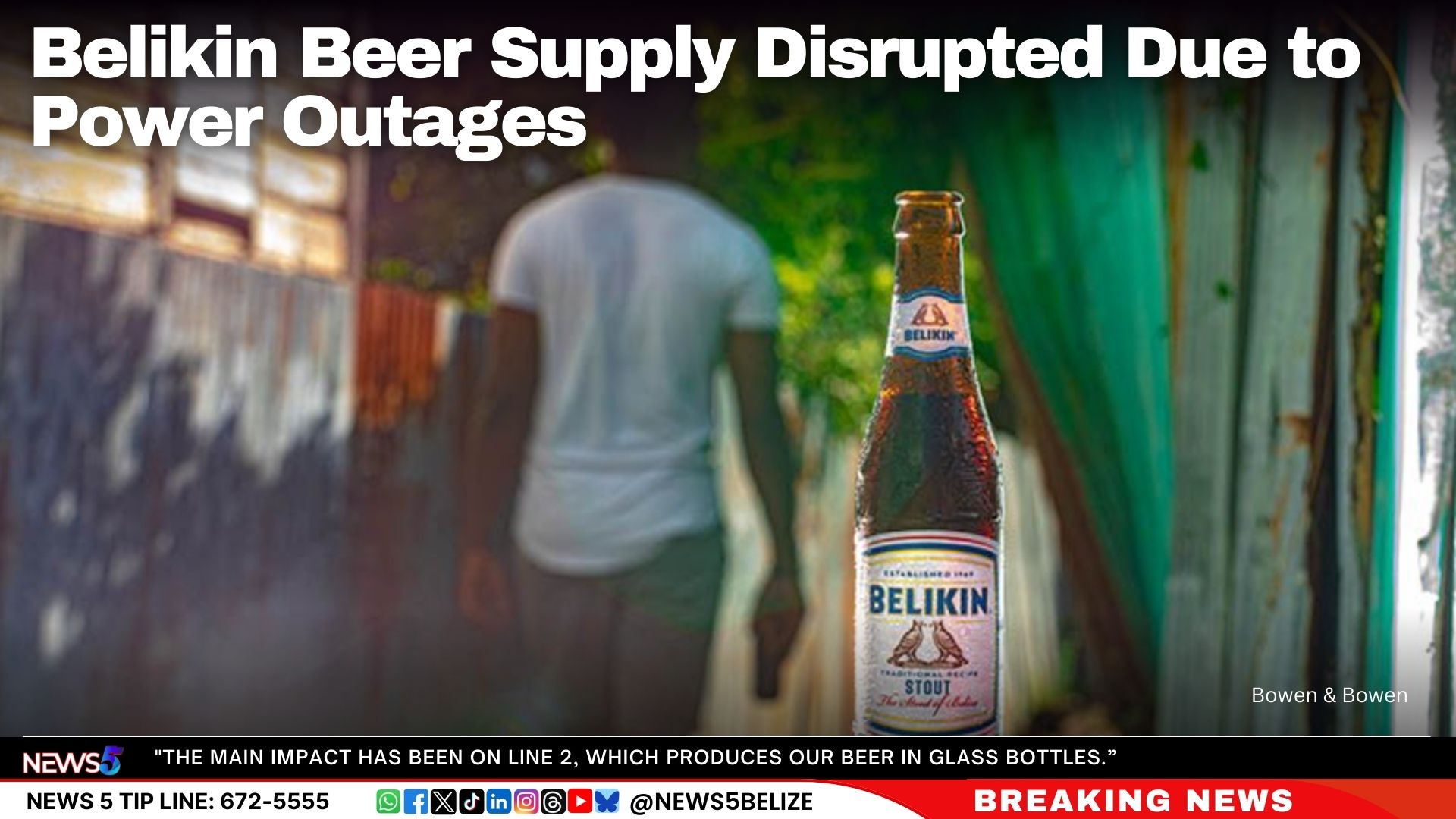 Belikin Beer Supply Disrupted Due to Power Outages