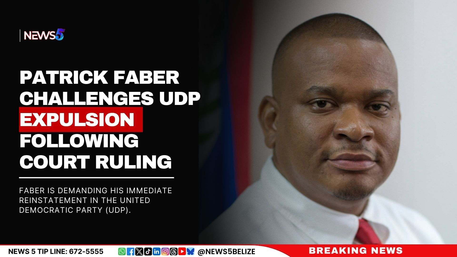 Patrick Faber Challenges UDP Expulsion Following Court Ruling