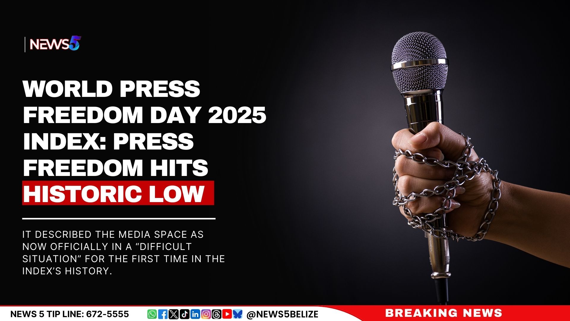 World Press Freedom Day 2025 Index: Press Freedom Hits Historic Low