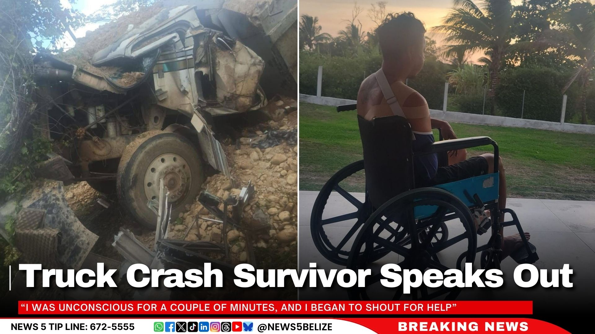 Truck Crash Survivor Speaks Out