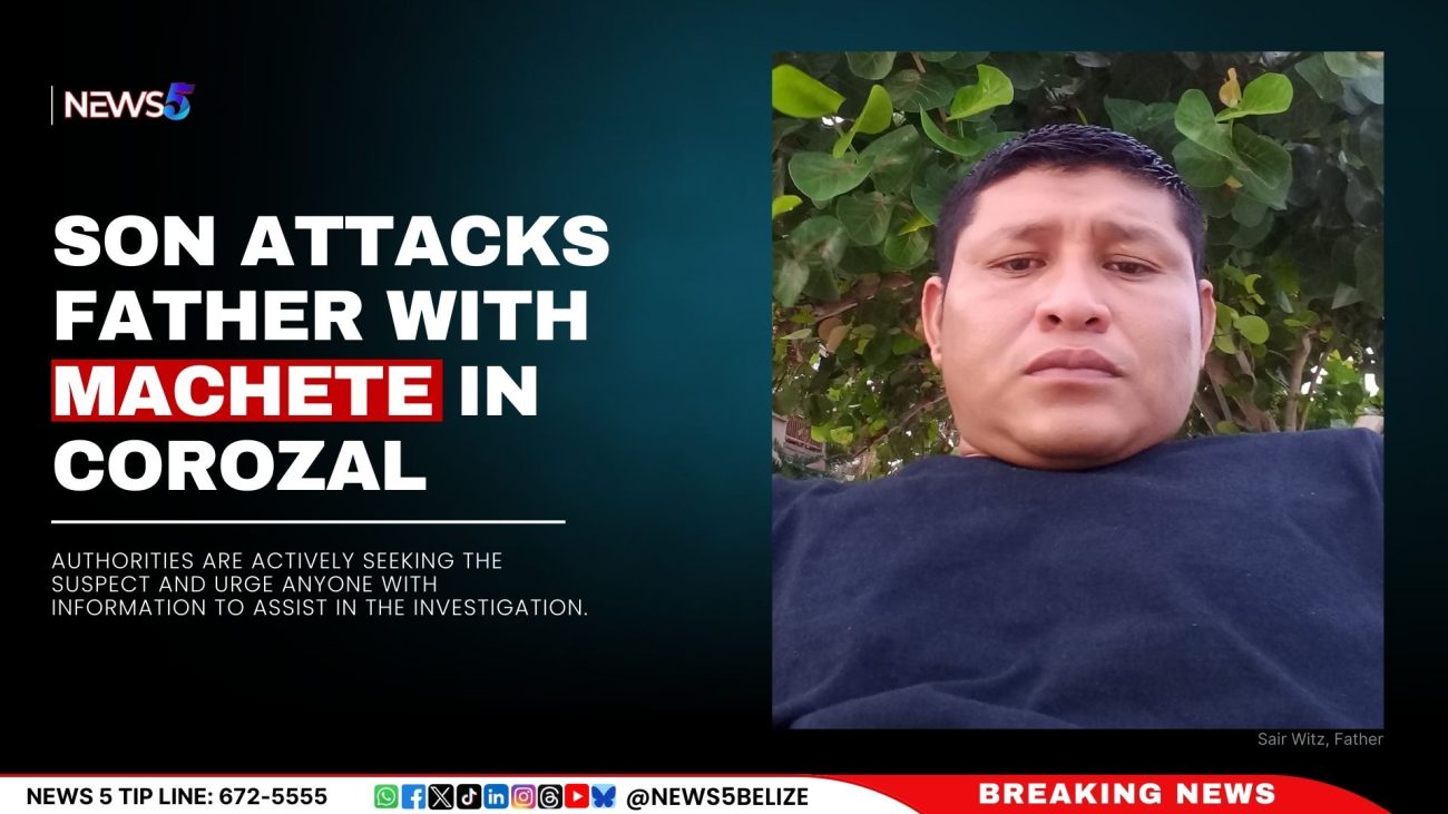 Son Attacks Father with Machete in Corozal