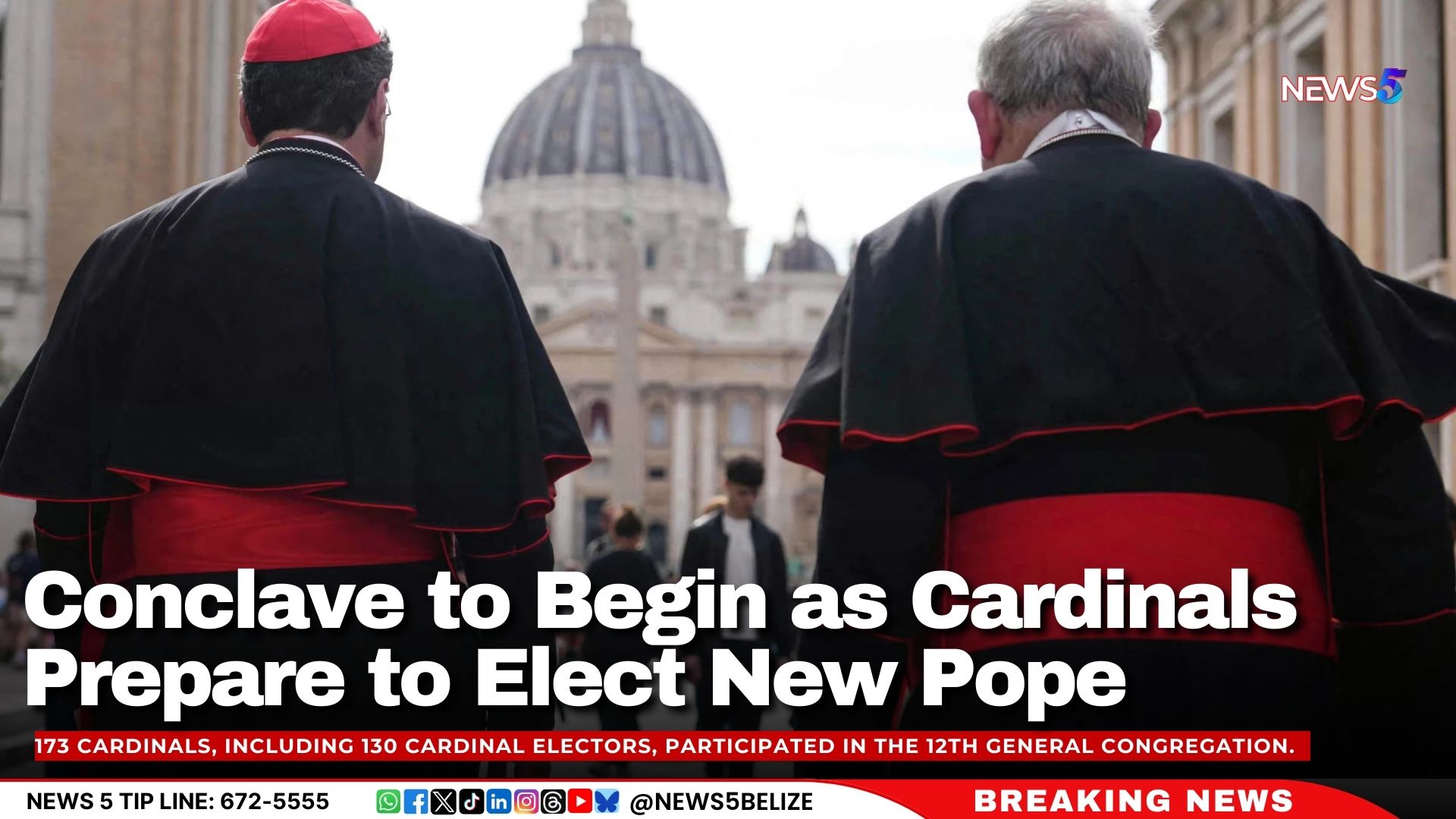Conclave to Begin as Cardinals Prepare to Elect New Pope