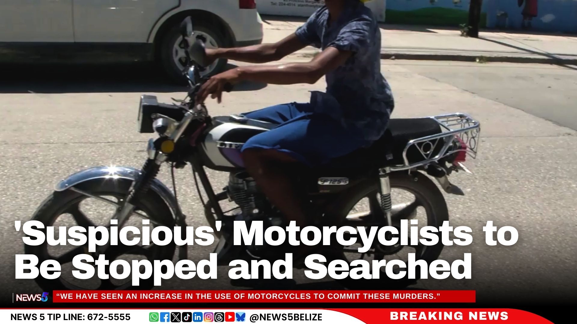 ‘Suspicious’ Motorcyclists to Be Stopped and Searched