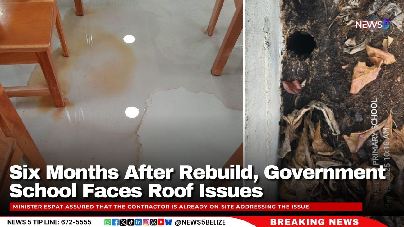 Six Months After Rebuild, Government School Faces Roof Issues