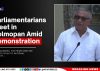 Parliamentarians Meet in Belmopan Amid Demonstration