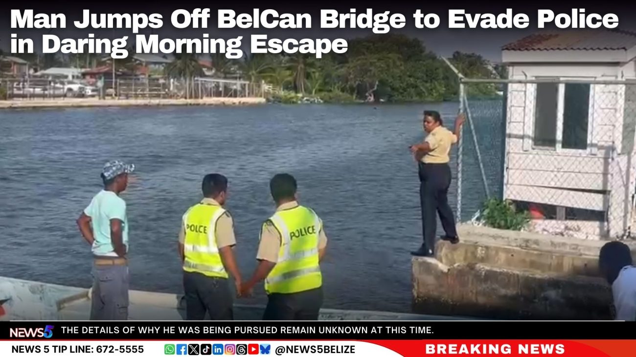 Man Jumps Off BelCan Bridge to Evade Police in Daring Morning Escape