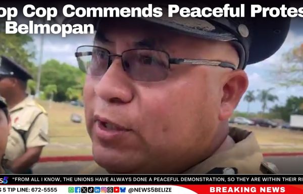 Top Cop Commends Peaceful Protest in Belmopan
