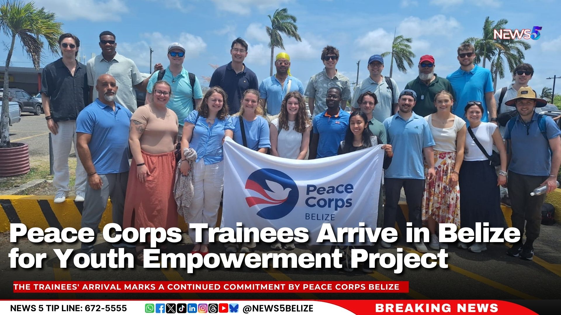 Peace Corps Trainees Arrive in Belize for Youth Empowerment Project