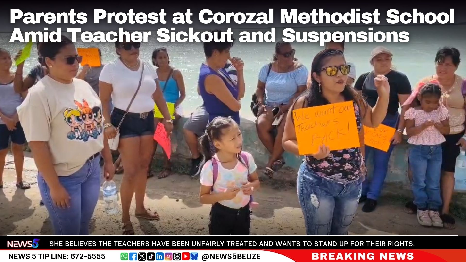 Parents Protest at Corozal Methodist School Amid Teacher Sickout and Suspensions