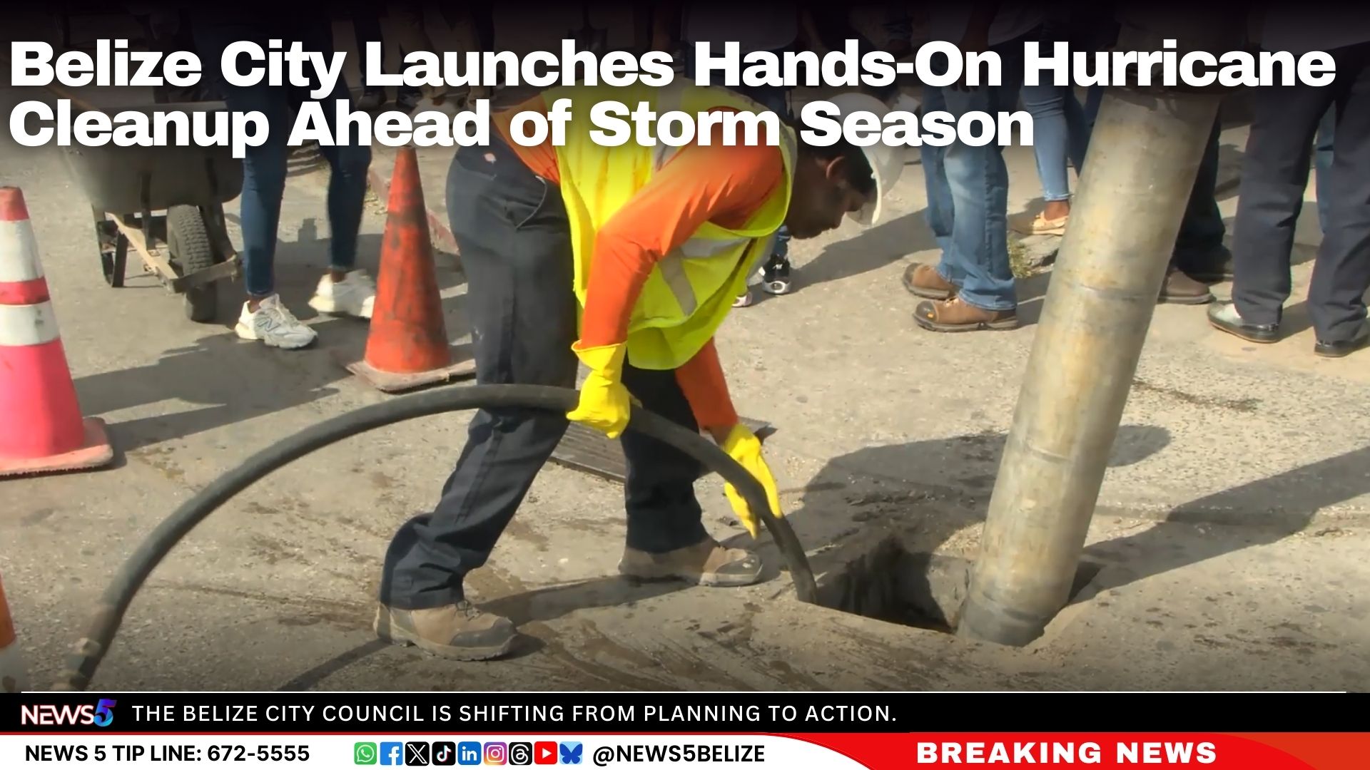 Belize City Launches Hands-On Hurricane Cleanup Ahead of Storm Season