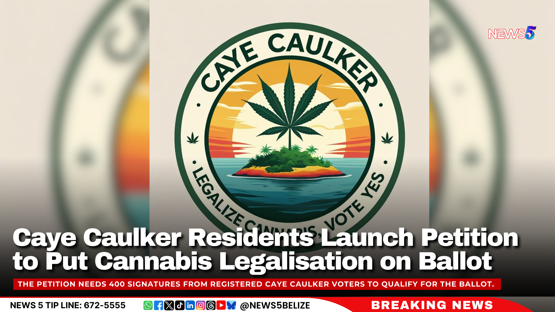 Caye Caulker Residents Launch Petition to Put Cannabis Legalisation on Ballot