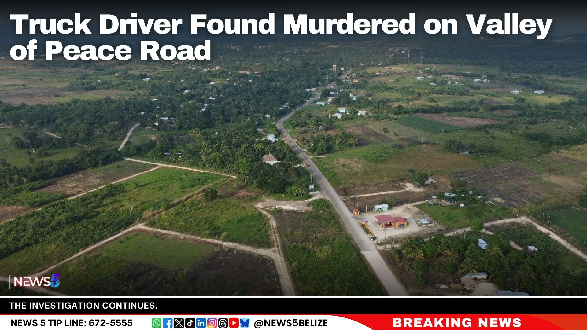 Truck Driver Found Murdered on Valley of Peace Road