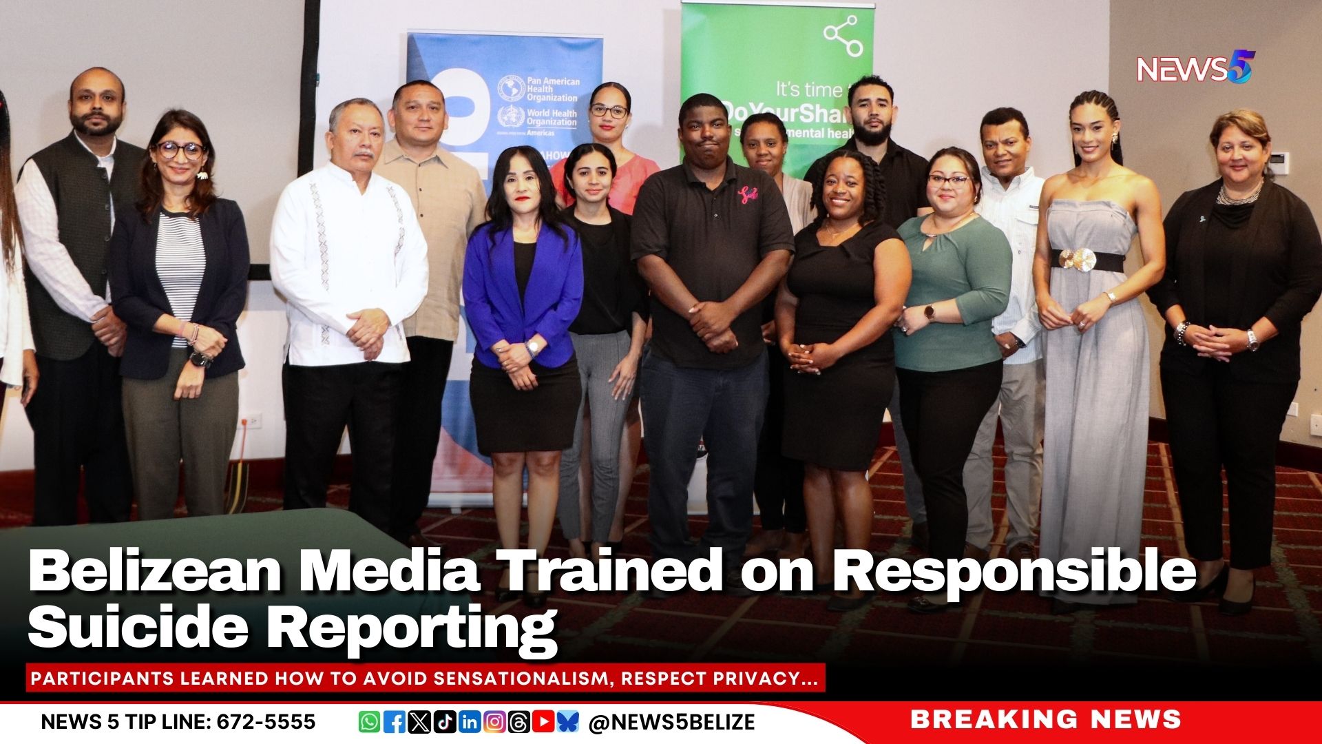 Belizean Media Trained on Responsible Suicide Reporting