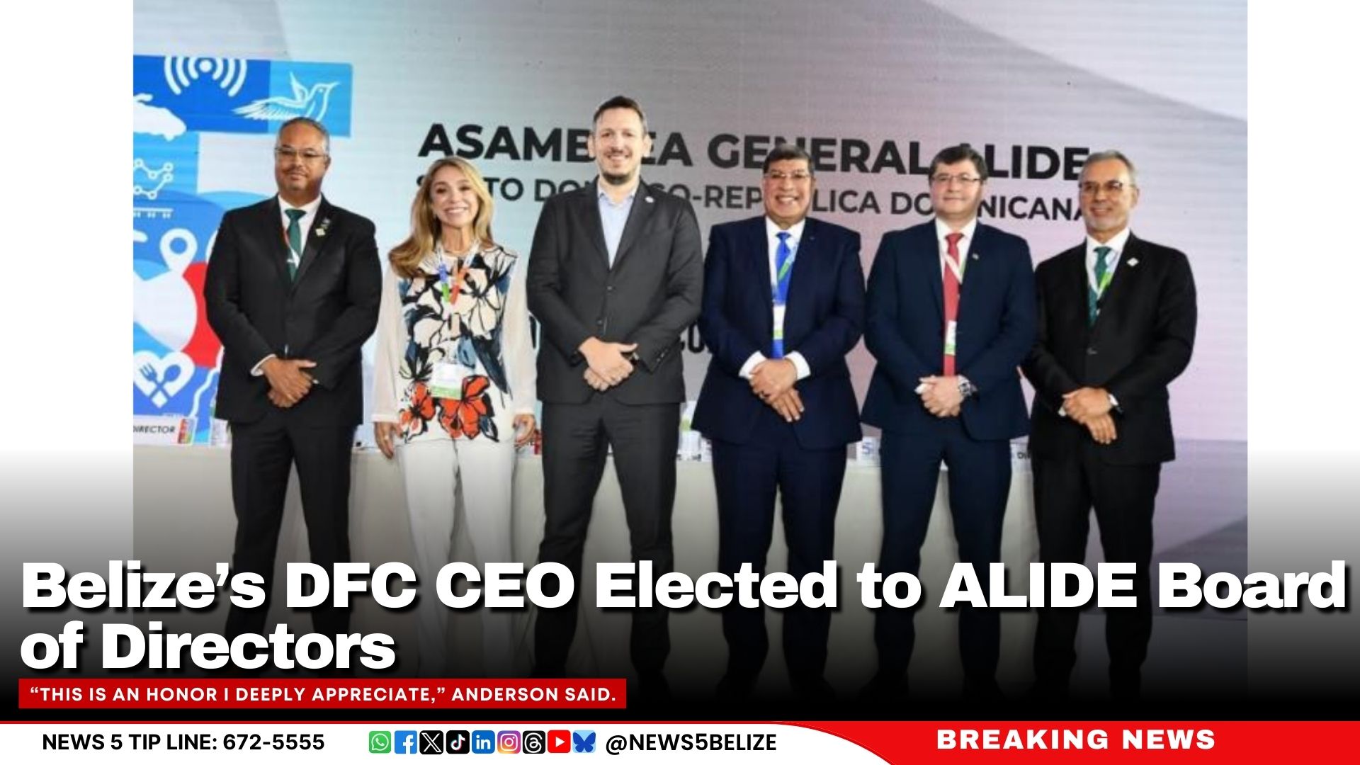 Belize’s DFC CEO Elected to ALIDE Board of Directors