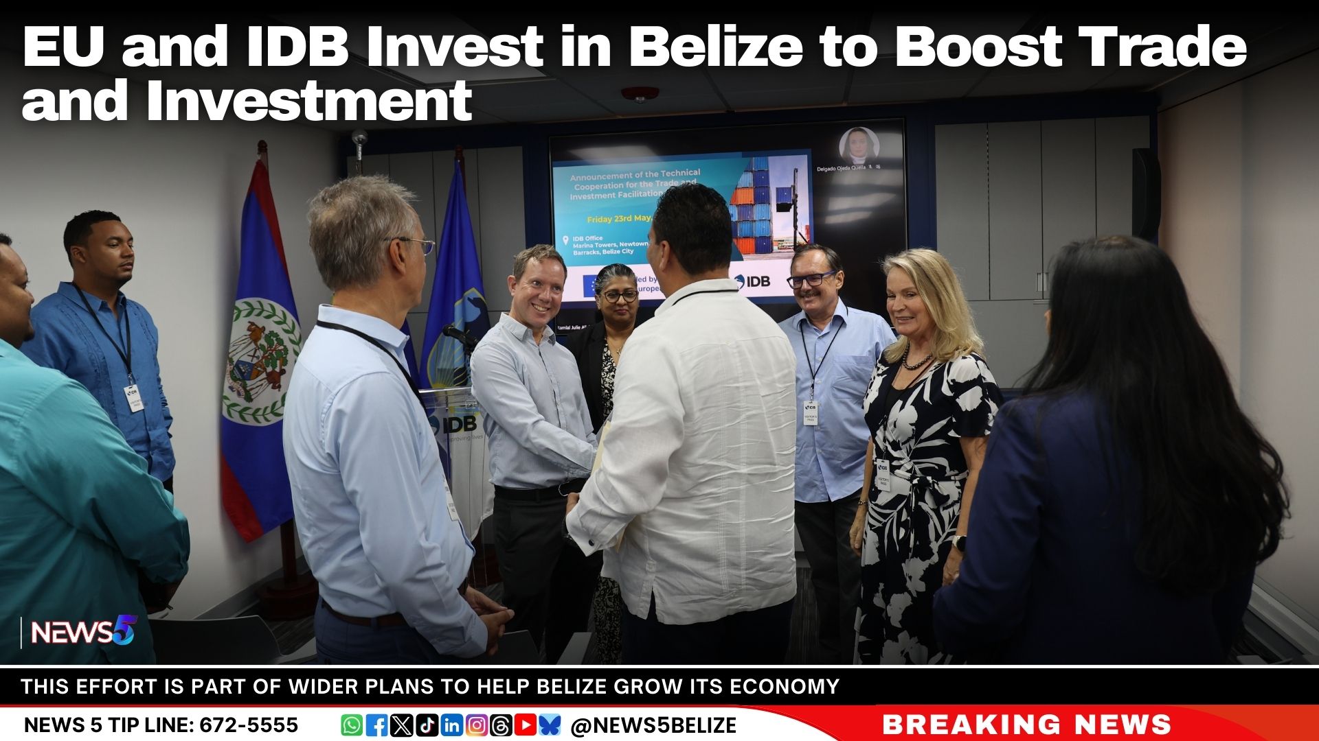 EU and IDB Invest in Belize to Boost Trade and Investment