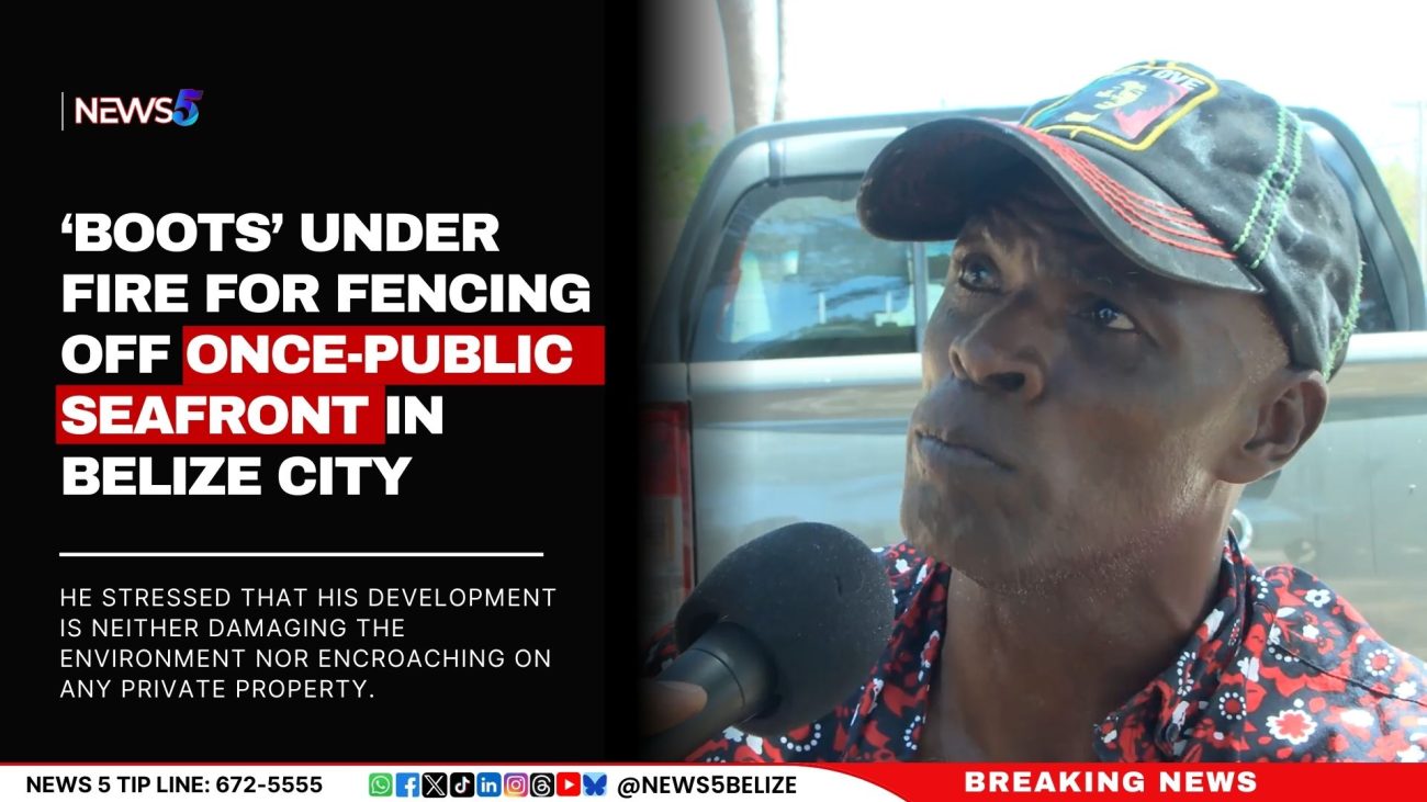 ‘Boots’ Under Fire for Fencing Off Once-Public Seafront in Belize City