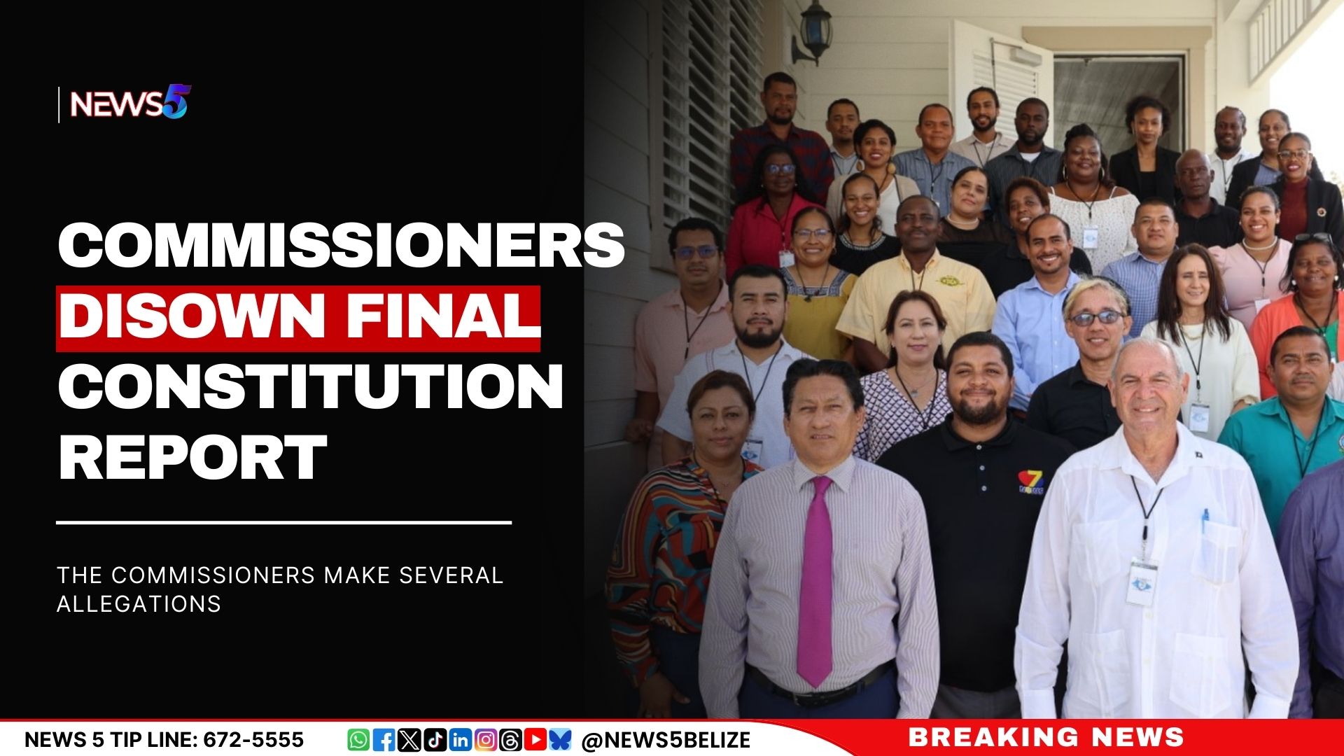 Commissioners Disown Final Constitution Report