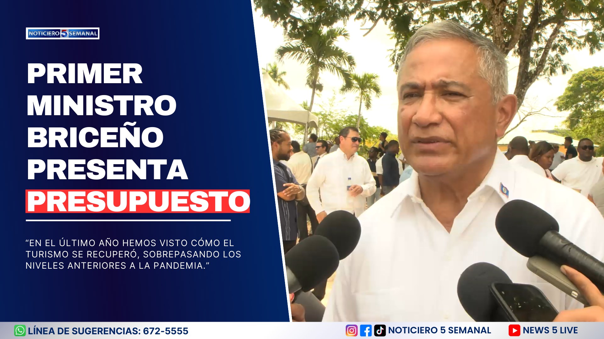 Primer Ministro Briceño Presenta Presupuesto