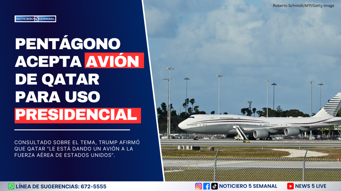 Pentágono acepta avión de Qatar para uso presidencial