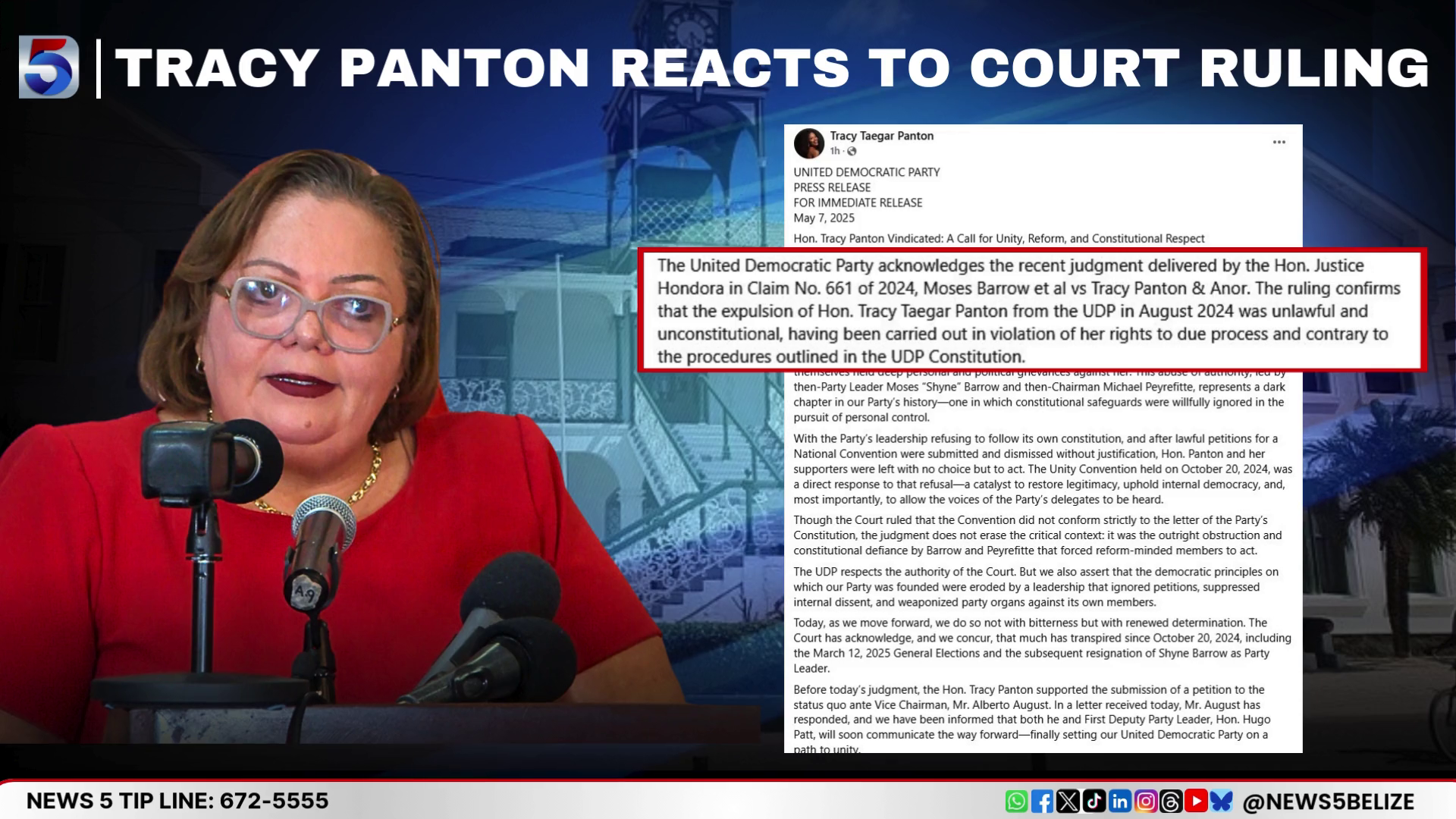 Taegar-Panton Responds to High Court Ruling, Plans Press Conference